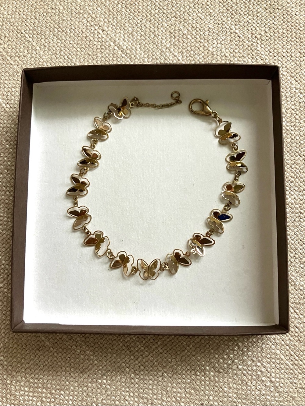 Francesca's Collections Gold Butterfly Bracelet
